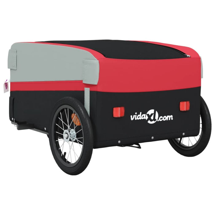 Bike Trailer Black and Red 45 Kg Iron Kablk