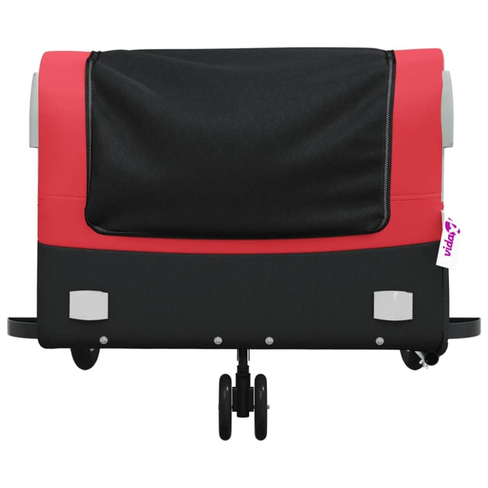 Bike Trailer Black and Red 45 Kg Iron Kablk