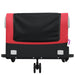 Bike Trailer Black and Red 45 Kg Iron Kablx