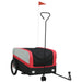Bike Trailer Black and Red 45 Kg Iron Kablx