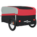 Bike Trailer Black and Red 45 Kg Iron Kablx