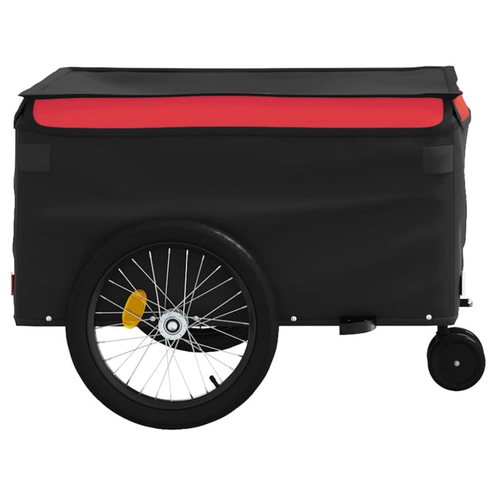 Bike Trailer Black and Red 45 Kg Iron Kaooo