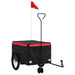 Bike Trailer Black and Red 45 Kg Iron Kaooo