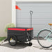 Bike Trailer Black and Red 45 Kg Iron Kaooo