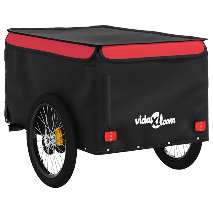 Bike Trailer Black and Red 45 Kg Iron Kaooo