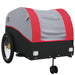 Bike Trailer Black and Red 45 Kg Iron Kaopt