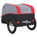 Bike Trailer Black and Red 45 Kg Iron Kaopt