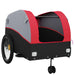 Bike Trailer Black and Red 45 Kg Iron Kaopt