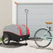 Bike Trailer Black and Red 45 Kg Iron Kaopt
