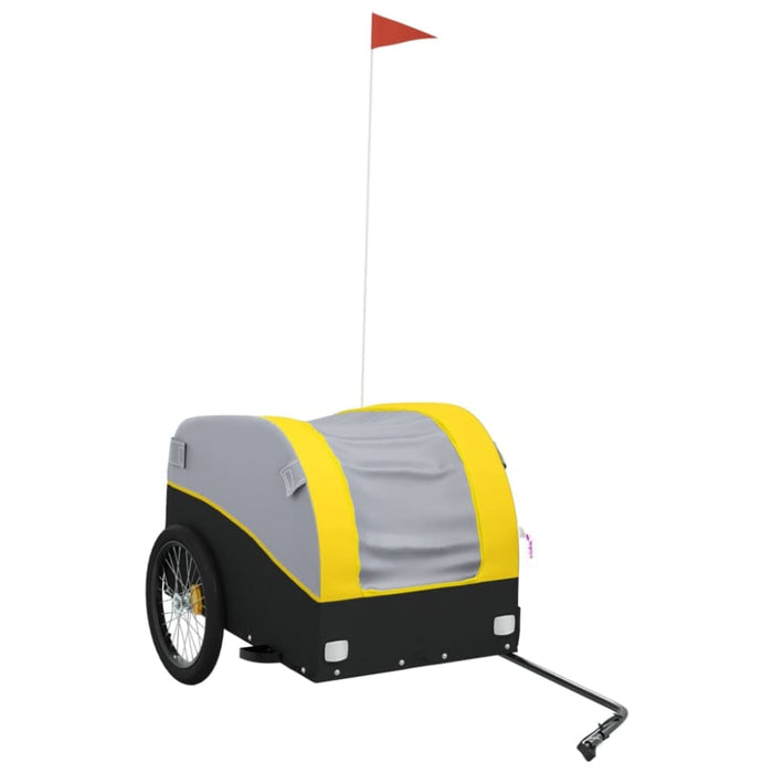 Bike Trailer Black and Yellow 45 Kg Iron Kaota