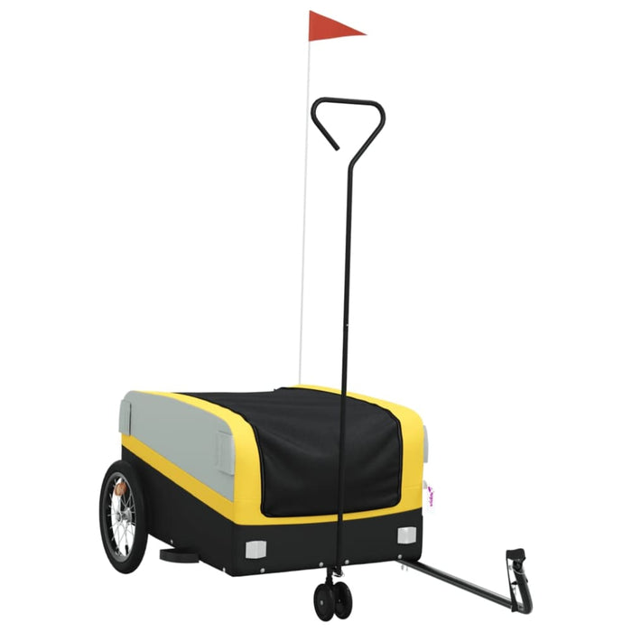 Bike Trailer Black and Yellow 45 Kg Iron Kabio