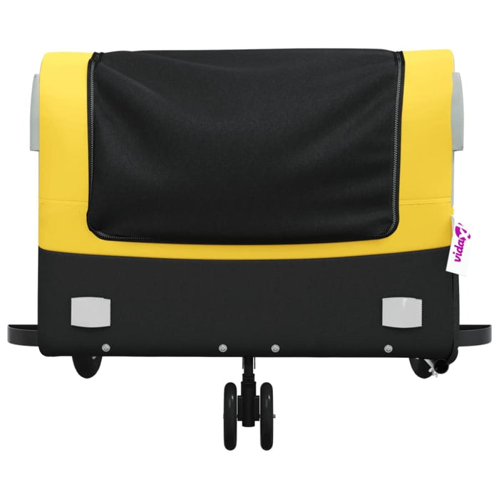 Bike Trailer Black and Yellow 45 Kg Iron Kabio