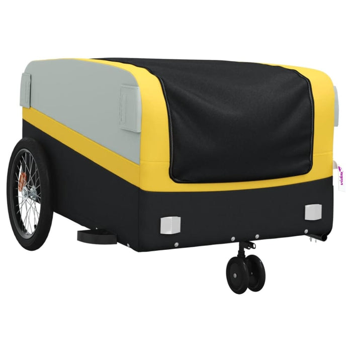 Bike Trailer Black and Yellow 45 Kg Iron Kabio