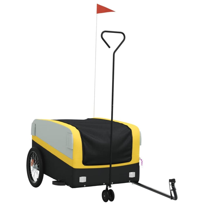 Bike Trailer Black And Yellow 45 Kg Iron Kabla