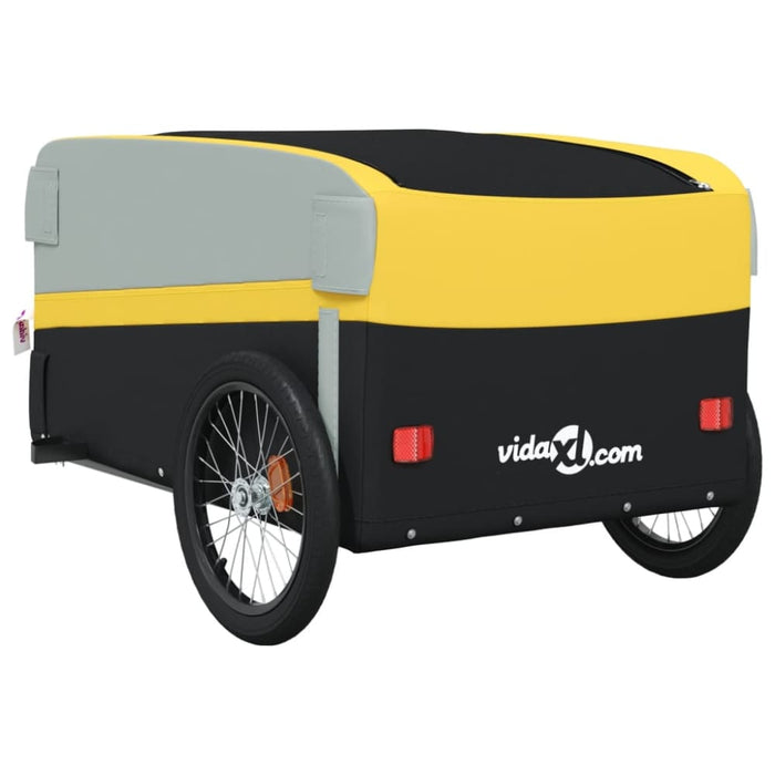 Bike Trailer Black And Yellow 45 Kg Iron Kabla