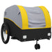 Bike Trailer Black and Yellow 45 Kg Iron Kaoan