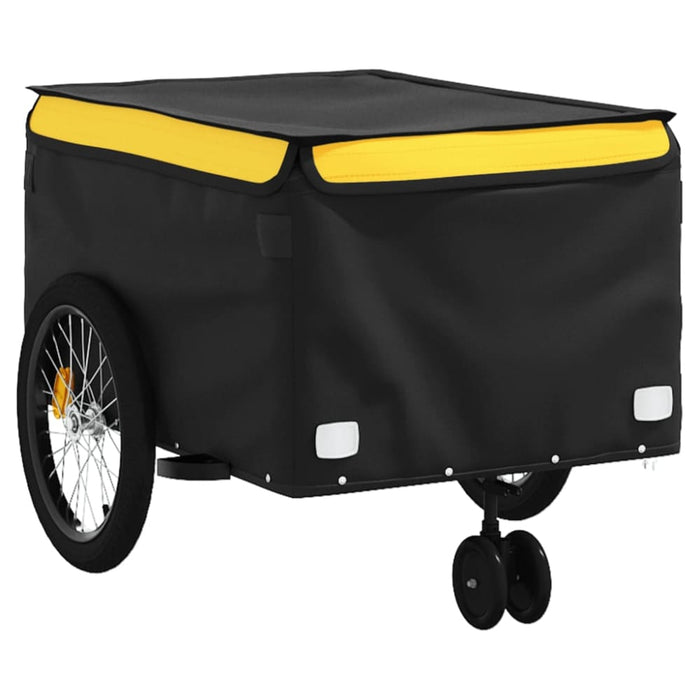 Bike Trailer Black and Yellow 45 Kg Iron Kaoot