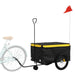 Bike Trailer Black and Yellow 45 Kg Iron Kaoot