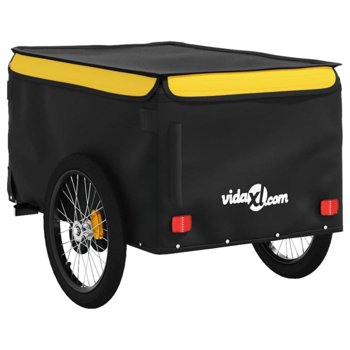 Bike Trailer Black and Yellow 45 Kg Iron Kaoot