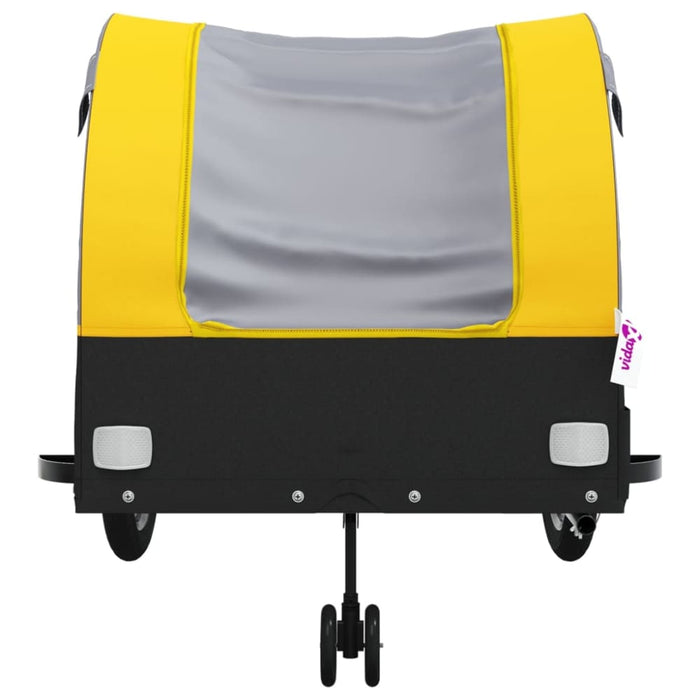 Bike Trailer Black and Yellow 45 Kg Iron Kaopp