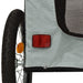 Dog Bike Trailer Grey and Black Oxford Fabric Iron Ktntk