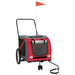 Dog Bike Trailer Red and Grey Oxford Fabric Iron Ktkbo