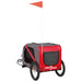 Dog Bike Trailer Red and Grey Oxford Fabric Iron Ktnnb