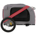 Dog Bike Trailer Red and Grey Oxford Fabric Iron Ktnnb