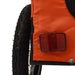 Dog Bike Trailer Orange And Black Oxford Fabric Iron Ktkoa