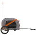 Dog Bike Trailer Orange and Black Oxford Fabric Iron Ktnik