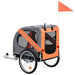 Nz Local Stock-dog Bike Trailer Orange and Grey Koila