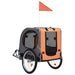 Dog Bike Trailer Orange and Grey Koili