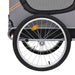 Dog Bike Trailer Orange and Grey Koili