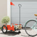 Bike Trailer Orange Oxford Fabric and Iron Kaoni