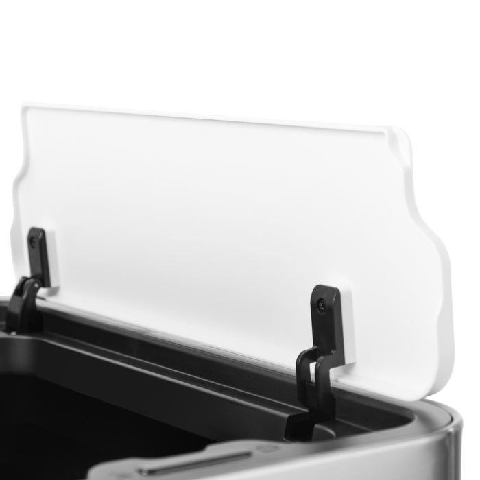 75L Motion Sensor Bin Stainless Steel Automatic Rubbish Trash Can White