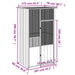 Bird Cage Anthracite 115x78x200 Cm Galvanised Steel Oixtax