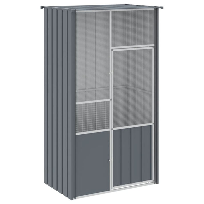 Bird Cage Anthracite 115x78x200 Cm Galvanised Steel Oixtax