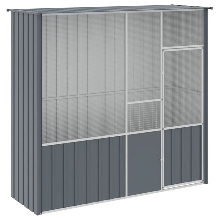 Bird Cage Anthracite 215x78x200 Cm Galvanised Steel Oixtaa