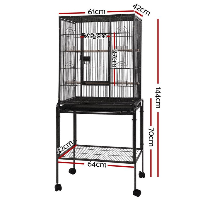 I.pet Bird Cage Pet Cages Aviary 137cm Large Travel Stand