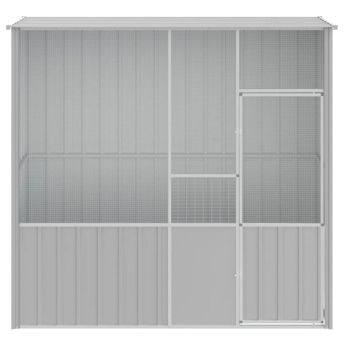 Bird Cage Grey 215x78x200 Cm Galvanised Steel Oixtap