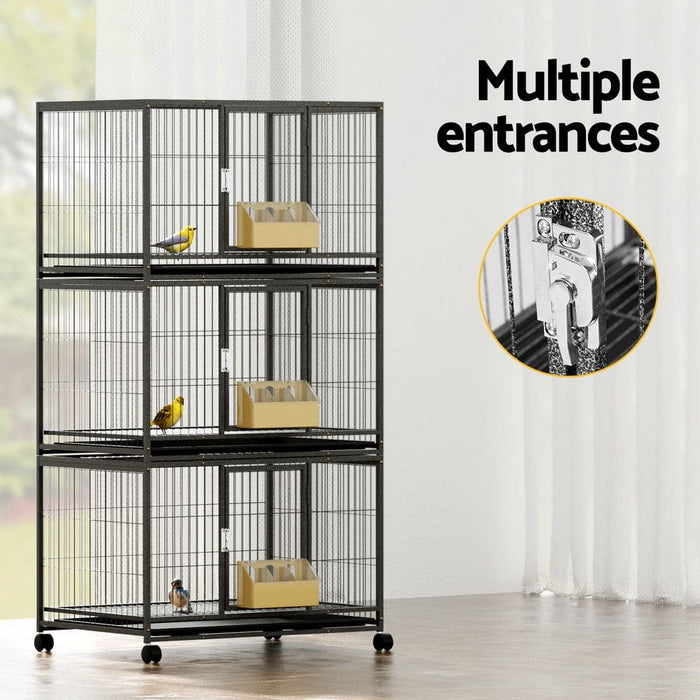 Bird Cage Large Cages Aviary Budgie Perch Parrot Pet Stand