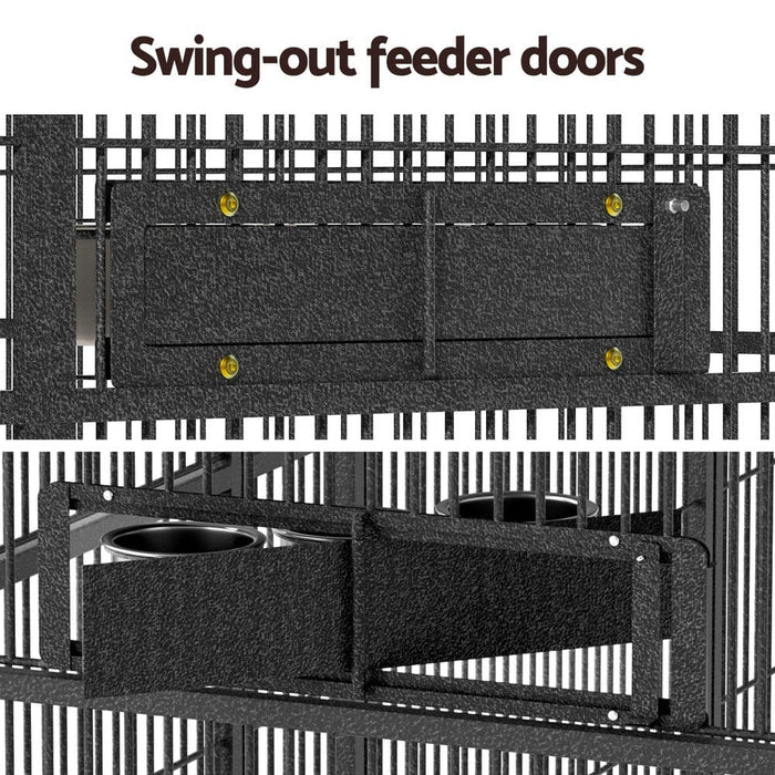 Bird Cage Large Walk-in Aviary Budgie Perch Parrot Pet Huge