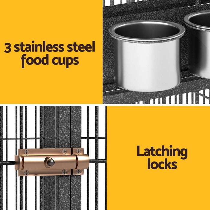 Bird Cage Large Walk-in Aviary Budgie Perch Parrot Pet Huge