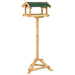 Bird Feeder With Stand 37x28x100 Cm Solid Fir Wood Tolaon