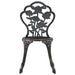 Bistro Chairs 2 Pcs Bronze Cast Aluminium Ainlx