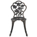 Bistro Chairs 2 Pcs Bronze Cast Aluminium Ainlx