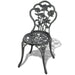 Bistro Chairs 2 Pcs Cast Aluminium Green Atoip