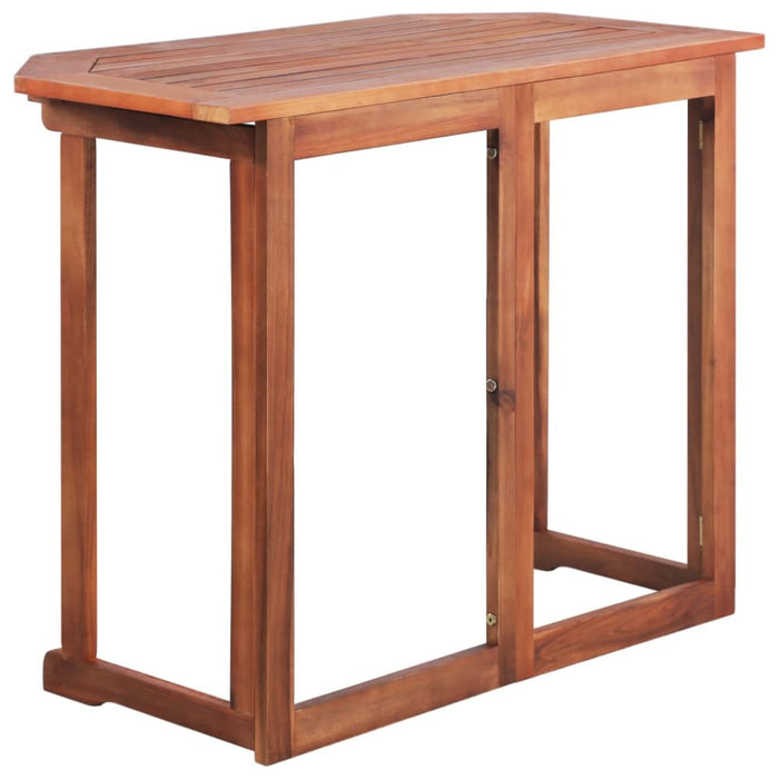 Bistro Table 90x50x75 Cm Solid Acacia Wood Aabtk