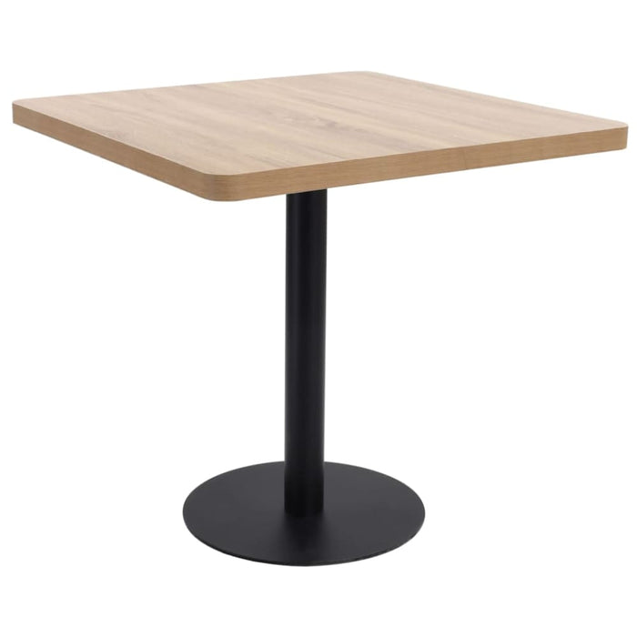 Bistro Table Light Brown 80x80 Cm Mdf Xnlatt