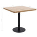 Bistro Table Light Brown 80x80 Cm Mdf Xnlatt